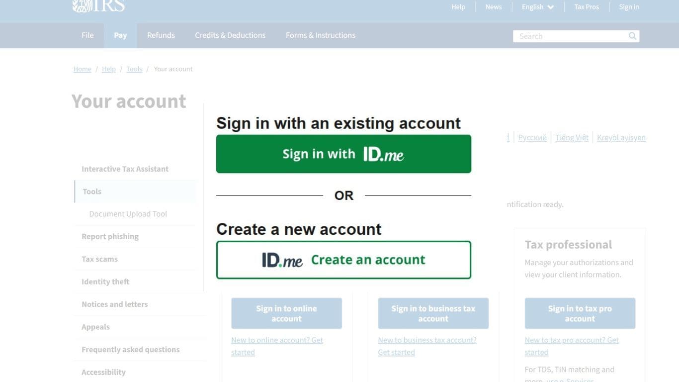 How to Create an IRS Account: Step-by-Step Guide